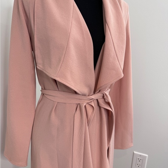 Style Rack Mauve Pink Belted Lightweight Maxi Cardigan (M) - Picture 4 of 6